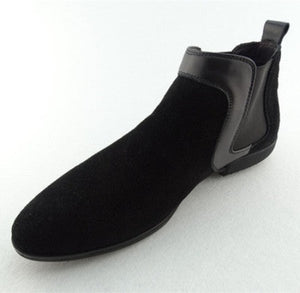 Importé - Chaussure Homme Britannique Style Bottines A Gaine  En Cuir