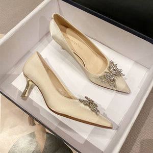 Importé - Sandale Escarpin Femme Tendance À Haut Talon