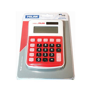 CALCULATRICE 8 CHIFFRES ROUGE BLISTER