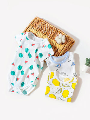 Importé - Grenouillères Bébé Décontracté Manche Courtes En Coton 100%