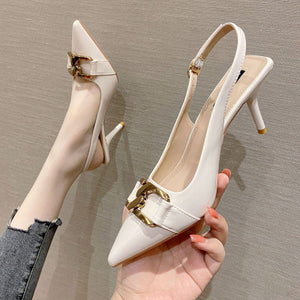 Importé - Chaussure Sandale Femme Tendance Ouvert À Haut Talon (5-8cm)