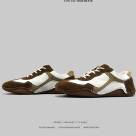Importé - Chaussure Homme Sport Rétro Tendance - Marron