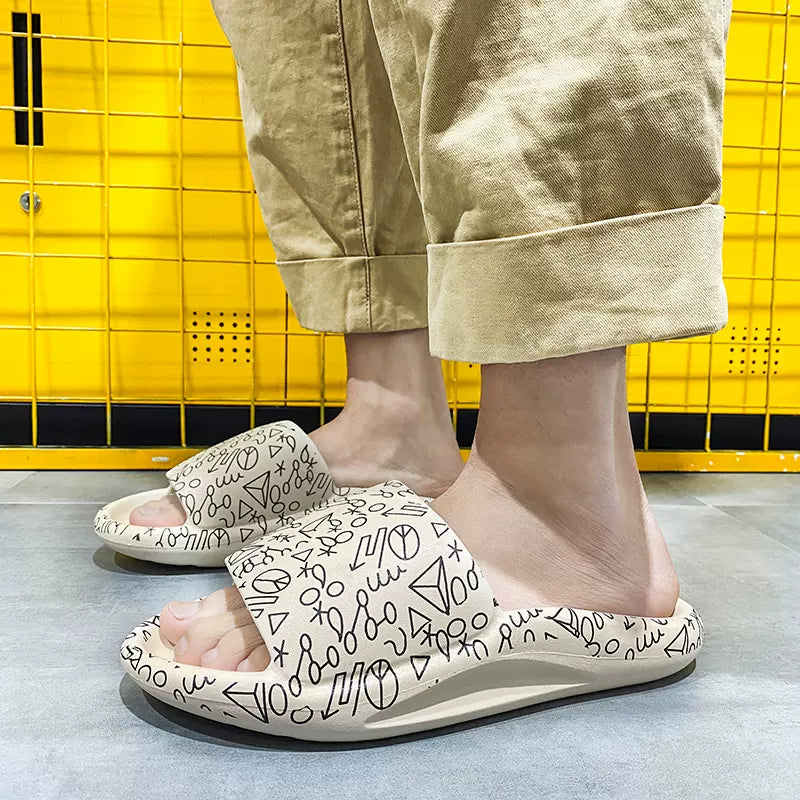 Importé - Sandale Homme Liège Style Pantoufles Antidérapant