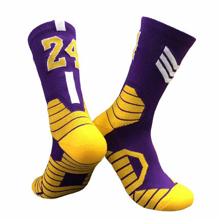 Importé - Chaussettes De Basket-ball Numéroté Pour Adulte Antidérapantes