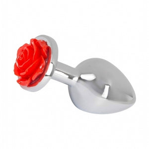 GODE ANAL EN ALUMINIUM - ROSE BUTT PLUG - TAILLE MOYEN