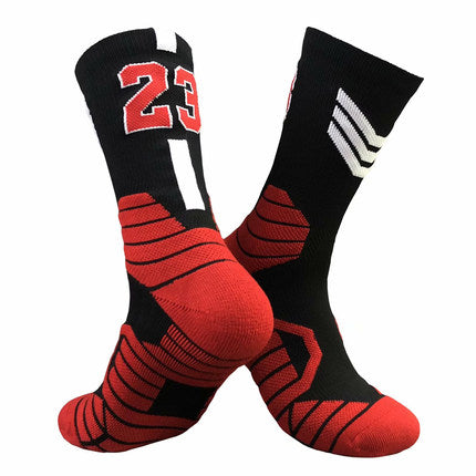 Importé - Chaussettes De Basket-ball Numéroté Pour Adulte Antidérapantes