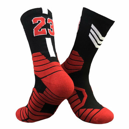 Importé - Chaussettes De Basket-ball Numéroté Pour Adulte Antidérapantes