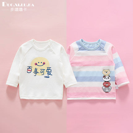 Importé - Lot De 2 T-shirts Bébé Manches Longues En Coton 100%