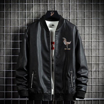 Importé - Jacket Homme Manches Longues En Cuir PU