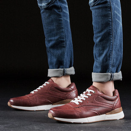 Importé  - Chaussure Homme Sport Tennis Confort 100% Cuir Verni