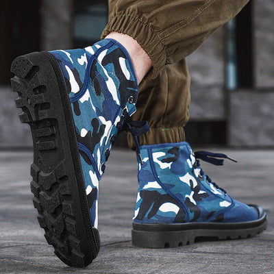Importé - Chaussures Homme Blindées Style Ringess Grosses Semelles - Camouflage