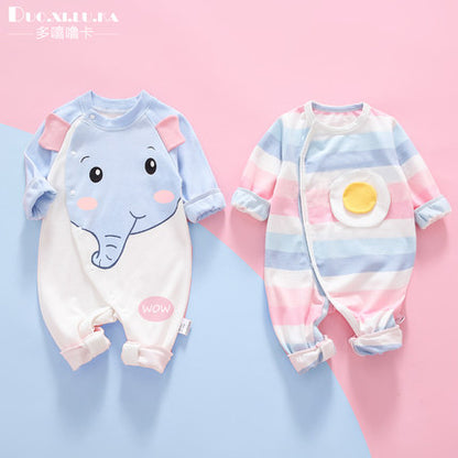 Importé - Barboteuse Bébé Décontracté Manche Longue En Coton 100% Pour Nouveau-Né