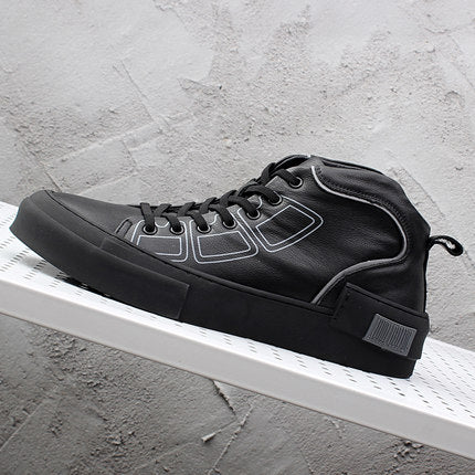 Importé - Chaussure Homme Baskets Montante Décontractées Tendance En Cuir