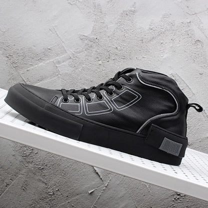 Importé - Chaussure Homme Baskets Montante Décontractées Tendance En Cuir