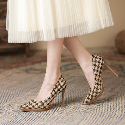 Importé - Sandales Femme Tendance A Haut Talon Aiguilles Bout Pointu