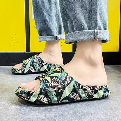 Importé - Sandale Homme Liège Style Pantoufles Antidérapant Avec Semelle EVA