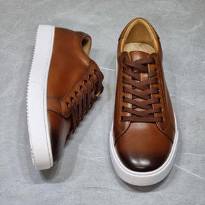 Importé - Chaussure Cuir Véritable Sport Baskets Homme