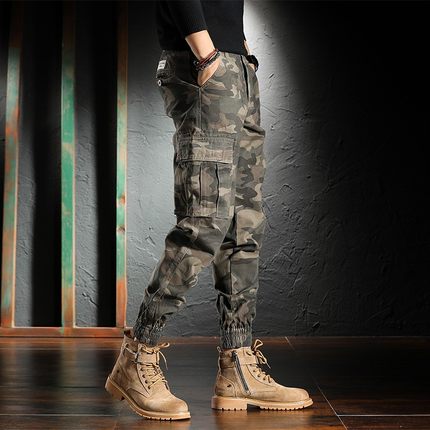 Importé - Pantalon Homme Sport Décontracté Style Camouflage Militaire En Coton