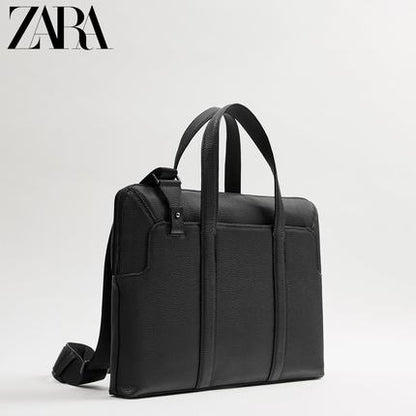 Importé - ZARA NEW - Sac Hommes Tendance En Bandoulière - Noir Grainé