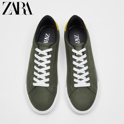Importé - ZARA NEW - Chaussure Homme Tennis Confortable -  Vert kaki