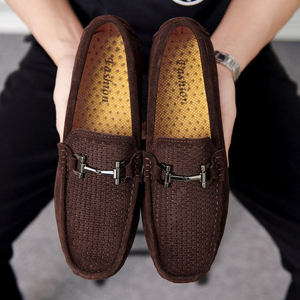 Importé - Chaussure Homme Britannique Tod's En Cuir Suédé Perforé