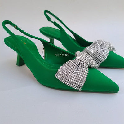 Importé - ZARA NEW - Chaussure Sandales Femme À Talons Avec Nœud