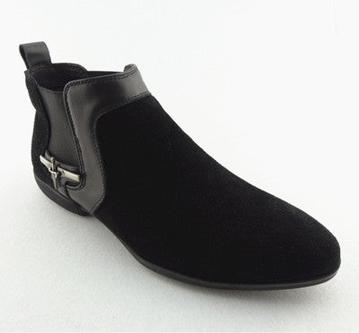 Importé - Chaussure Homme Britannique Style Bottines A Gaine  En Cuir