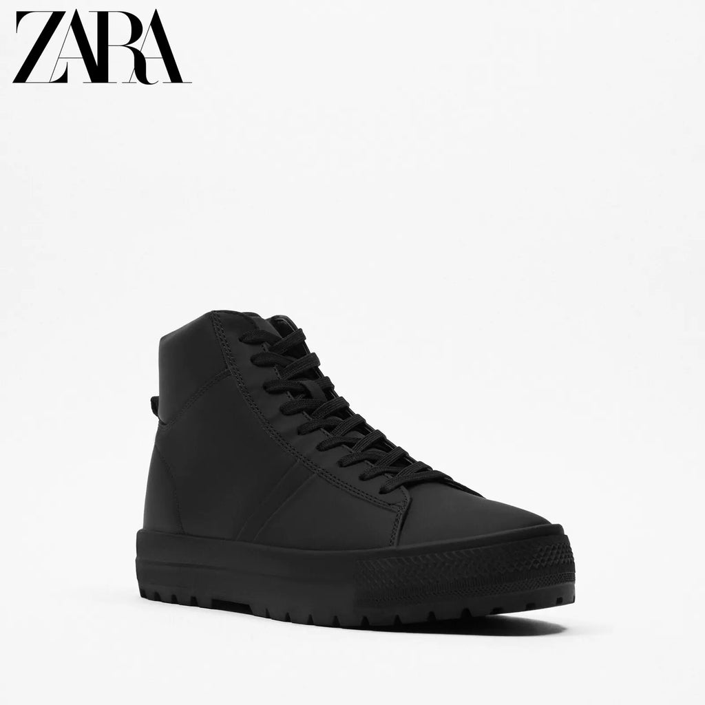 Importé - ZARA NEW - Chaussure Homme Sport Montantes À Lacets - Noir