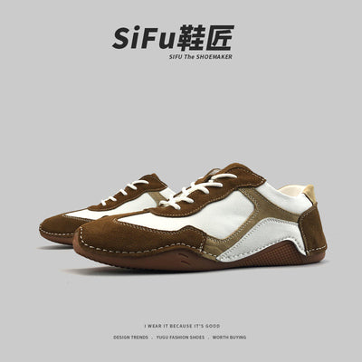 Importé - Chaussure Homme Sport Rétro Tendance - Marron