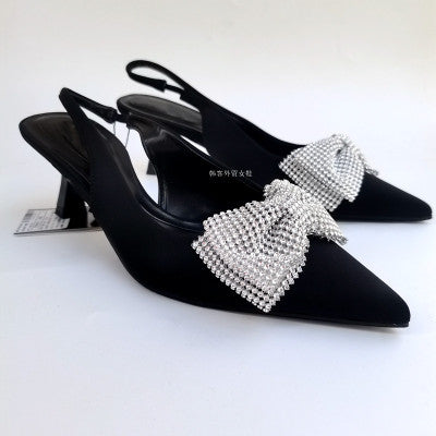 Importé - ZARA NEW - Chaussure Sandales Femme À Talons Avec Nœud