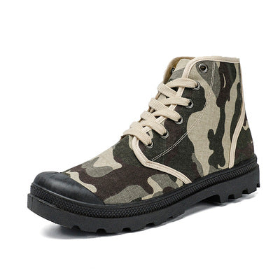 Importé - Chaussures Homme Blindées Style Ringess Grosses Semelles - Camouflage