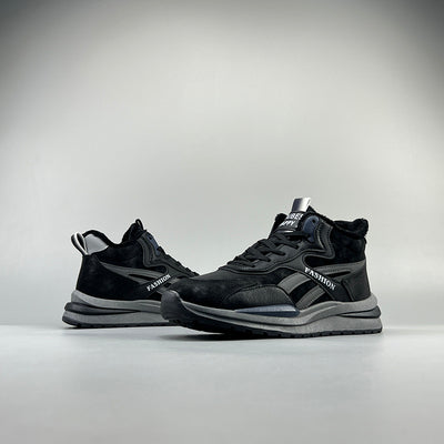 Importé - Chaussure Homme Sport Montantes Décontractée Rétro Montantes - Noir