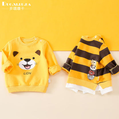 Importé - Pull Bébé Décontracté Manche Longue En Coton 100%