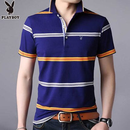 Importé - Polo T-Shirt Slim Fit Homme Playboy Manches Courtes