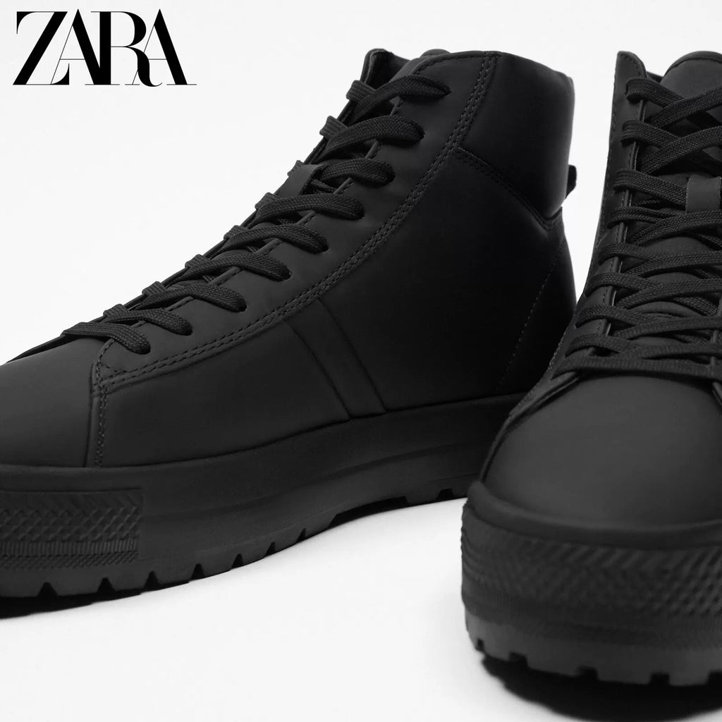 Importé - ZARA NEW - Chaussure Homme Sport Montantes À Lacets - Noir