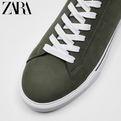 Importé - ZARA NEW - Chaussure Homme Tennis Confortable -  Vert kaki