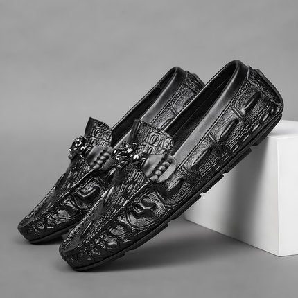 Importé - Chaussures Hommes Décontractée Style Tod's En Cuir PU Croco