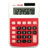CALCULATRICE 8 CHIFFRES ROUGE BLISTER