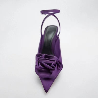Importé - ZARA NEW - Chaussure Sandales Femme À Haut Talons - violet