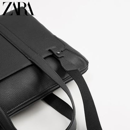 Importé - ZARA NEW - Sac Hommes Tendance En Bandoulière - Noir Grainé