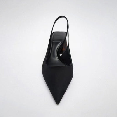 Importé - ZARA NEW - Chaussure Sandales Femme À Gros Talons - Noir