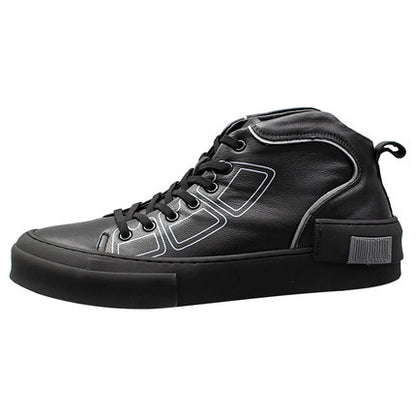 Importé - Chaussure Homme Baskets Montante Décontractées Tendance En Cuir