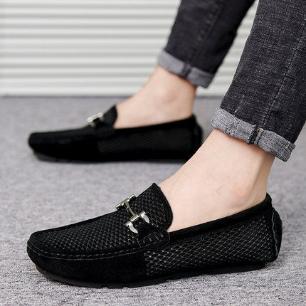 Importé - Chaussure Homme Britannique Tod's En Cuir Suédé Perforé