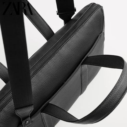 Importé - ZARA NEW - Sac Hommes Tendance En Bandoulière - Noir Grainé