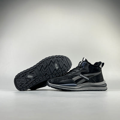 Importé - Chaussure Homme Sport Montantes Décontractée Rétro Montantes - Noir