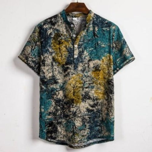 Importé - Chemise Légère Homme Hawaï Manches Courtes
