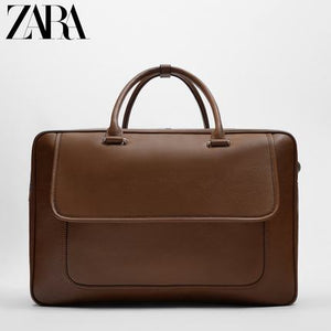 Importé - ZARA NEW - Sac A Main Porte-Documents Hommes - Marron