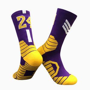 Importé - Chaussettes De Basket-ball Numéroté Pour Adulte Antidérapantes