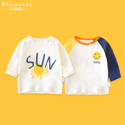 Importé - Lot De 2 T-shirts Bébé Manches Longues En Coton 100%
