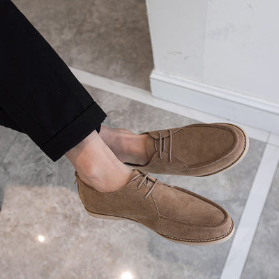 Importé - Chaussures Homme Mocassins Britannique Décontracté Montante  En Cuir De Daim